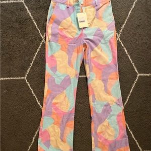 NWT Keep Your Heart Pants - Pastel Wave (peppermayo)